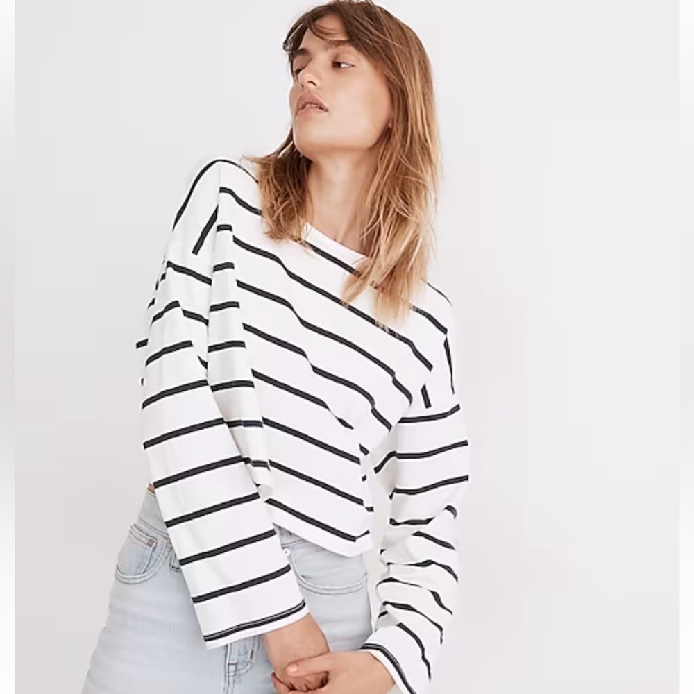 madewell long sleeve stripe shirt
